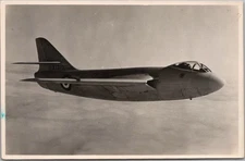 Vintage England British RAF Photo RPPC Postcard "HAWKER P-1081" Jet Aircraft