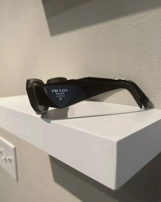 Prada PR17WS 1AB5S049 Women's Sunglasses 49 mm Black / Dark Grey Lens