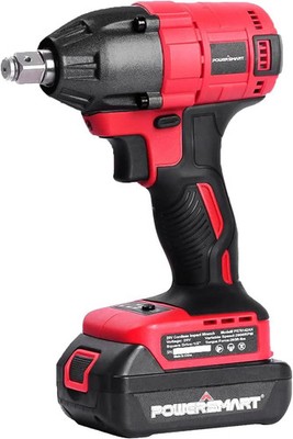 PowerSmart Cordless Impact Wrench 1/2 Inch, Brushless Impact Gun Kit for Car RV