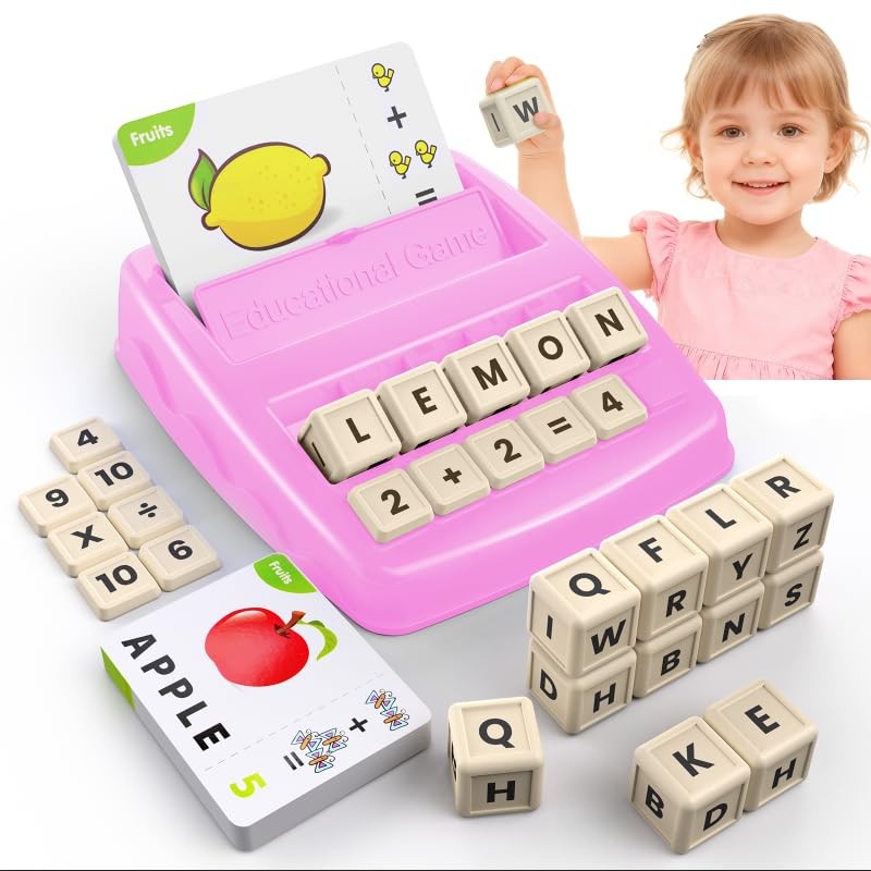 Educational Toys for Ages 3-8, Matching Letter Spelling Game ABC Learning, Le...