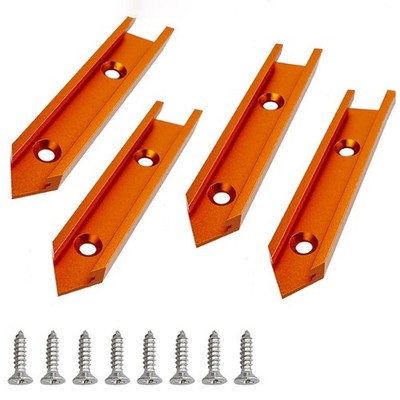 Woodworking Chute T Track Intersection Slot with Mounting Holes for Guide Rails