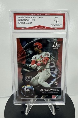 2023 Bowman Platinum Jordan Walker Cardinals Rookie Card #44 Gem Mint 10