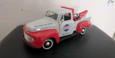 Vintage Covingtons Chevron Die Cast Ford 1949 F1 Pickup Dealer Tow Truck 8'' 1/24