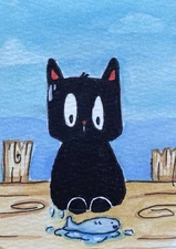 ACEO Original Mixed Media Painting Art