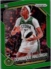 2025 Panini Prizm WNBA #116 Dominique Malonga Green Prizm