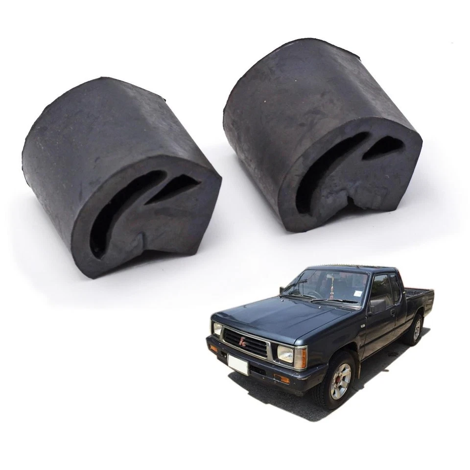 2X Side Hood Bonnet Bumper Rubber For Mitsubishi L200 Mighty Max 1987 - 1995 Foto 4 de 4