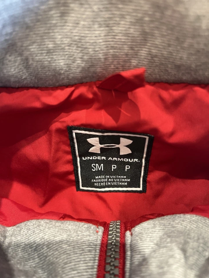 Under Armour Wisconsin Badgers Bucky Red Storm1 Full Zip Vest Women’s Small - Image 3 of 4