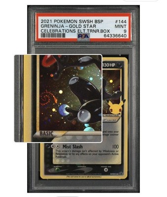 Pokemon 25th Anniversary Celebrations SWSH Greninja-Gold ⭐️ PSA