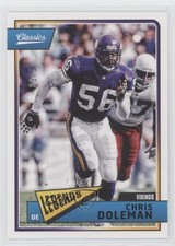 2018 Panini Classics Legends Blank Back 15/50 Chris Doleman #148 HOF 03wd