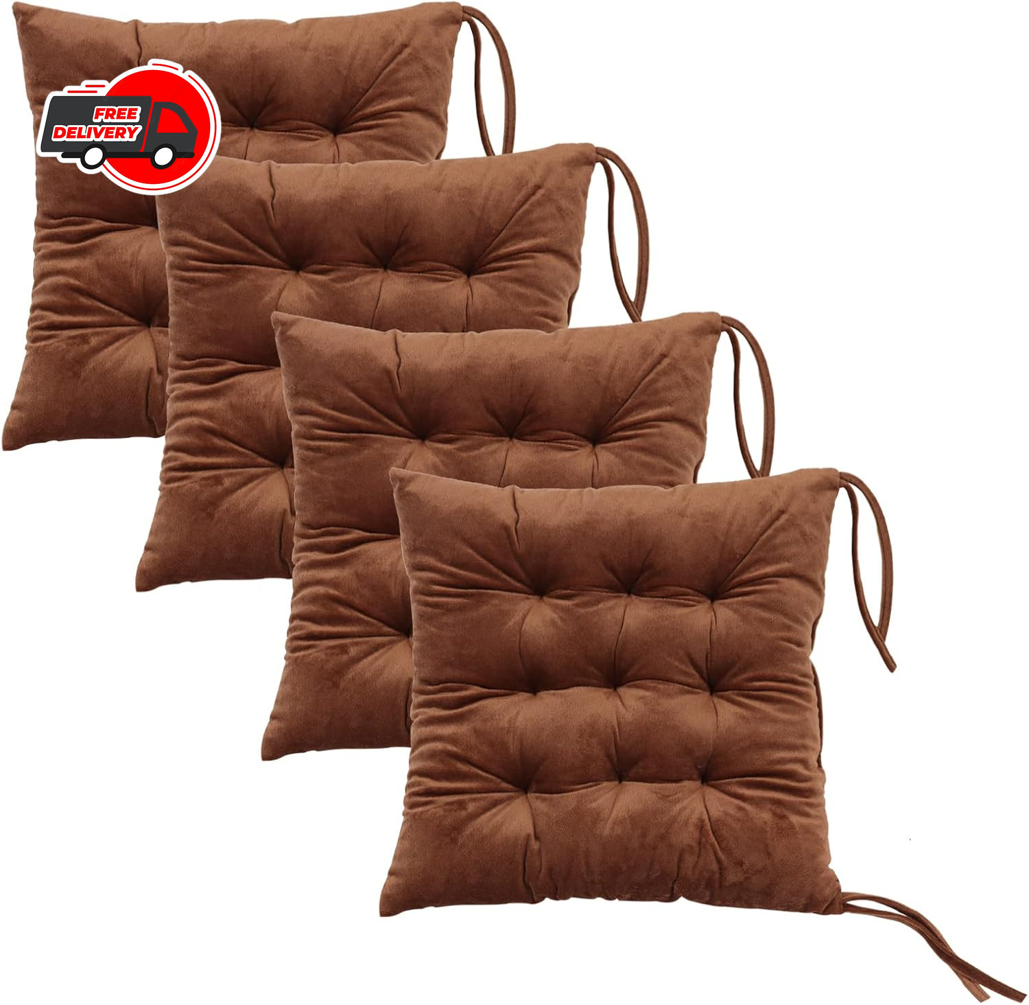 Cushions For Dining Chairs With Ties, Indoor Non-slip Kitche