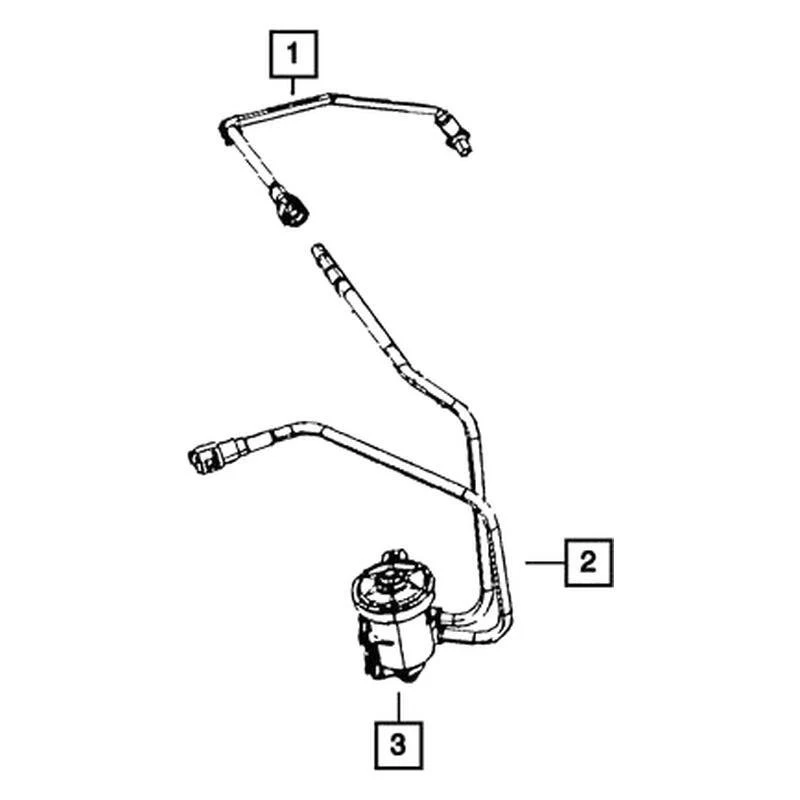 For Jeep Patriot 2007-2017 Mopar 68003473AA Evaporative Emissions System Lines Foto 4 de 4