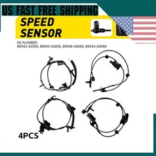 4x Abs Wheel Speed Sensor Front -rear Lr Set Fits For 2006-2014 Toyota Rav4 4wd