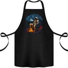 Grembiule Da Campeggio Divertente Per Astronauta Di Cotone 100% Biologico