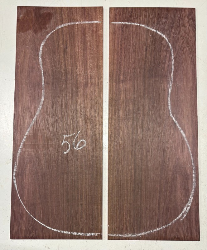Purpleheart Wood Dreadnought Guitar Back Set Luthier Tonewoods #56