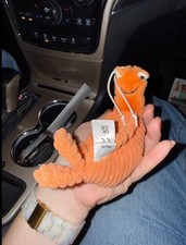 Jellycat Sheldon Shrimp Plush Keychain Cute Ocean Animal Bag Charm Toy Gift NWT