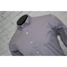 Polo Ralph Lauren Dress Shirt Mens Large Classic Fit Cotton Purple