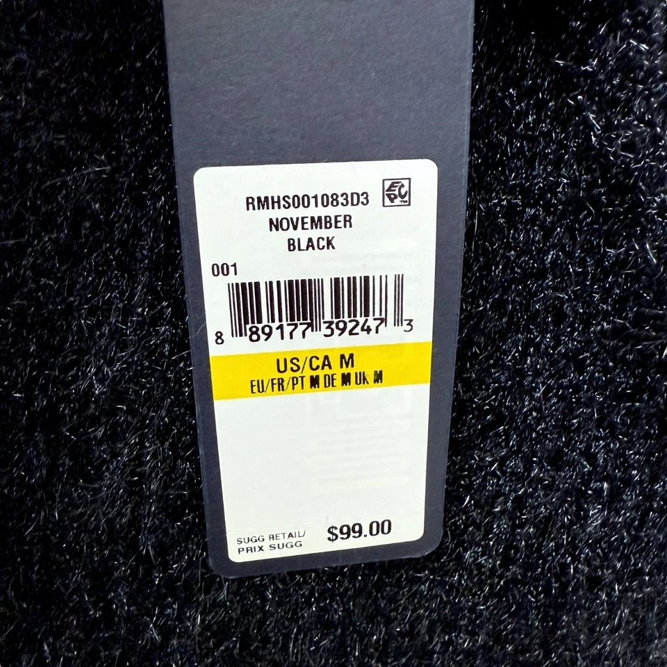 Rachel Roy 女式毛衣中号黑色模糊针织超大套衫全新带标签 — 第 4/4 张图片