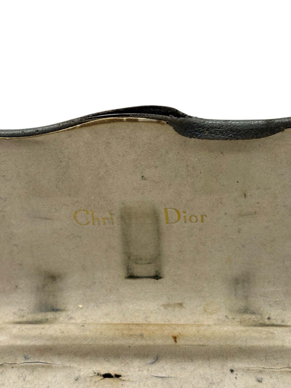 VTG Christian Dior Edith Sunglasses Shiny Silver Rare Vintage NOS 80s W/case thumbnail 6