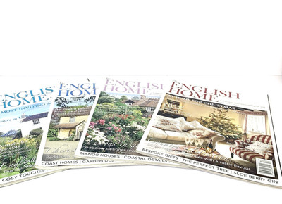The English Home 2010 Mix Lot of 4 Magazines Christmas Tranquility Ambience