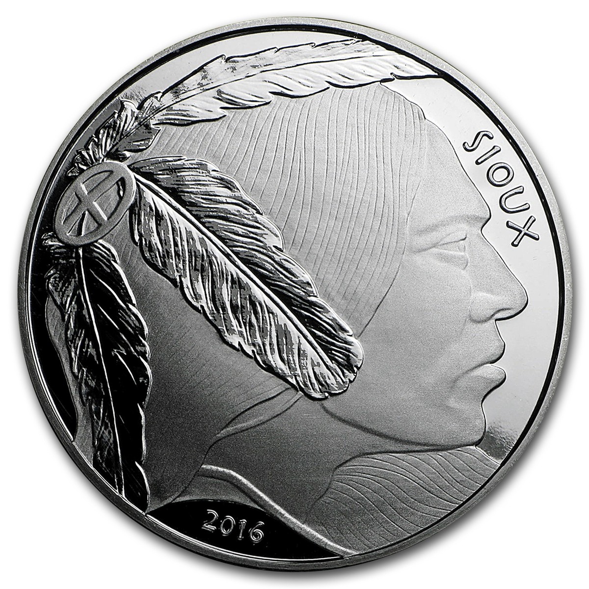 2016 1 oz Silver Native American Mint $1 Sioux Indian | eBay