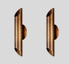 Mid-Century Modern Brass Wall Sconce Antique Italian Sputnik Wall Light Fixture
