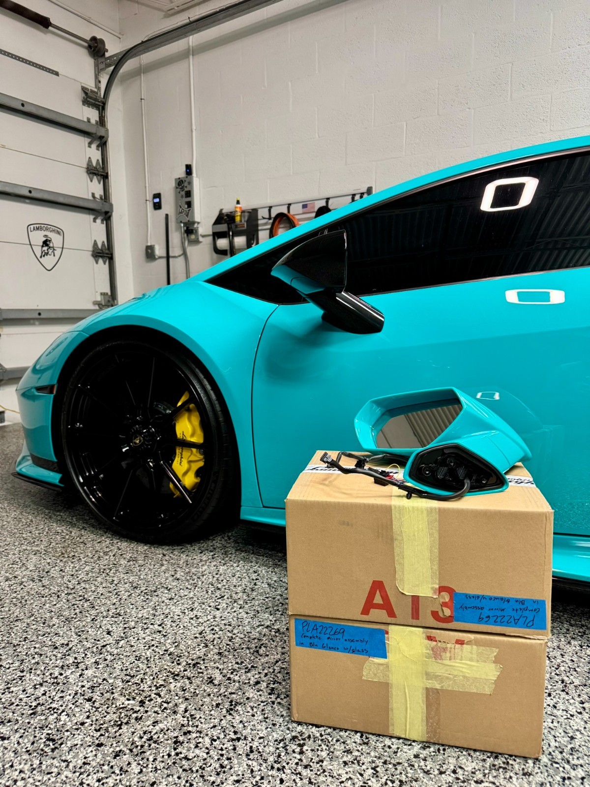 Lamborghini Huracan REAR+RIGHT Interior rearview mirror