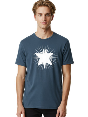 Explosion Mens Graphic Tee, 100% Cotton, Casual Summer Wear