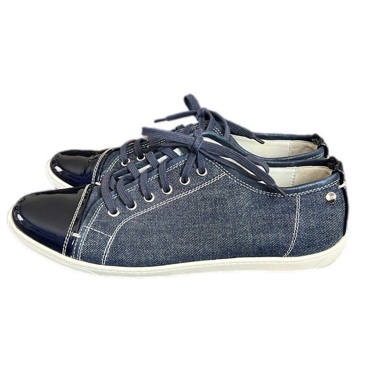 AGL Attilio Giusti Leombruni Sneakers Denim Patent Leather