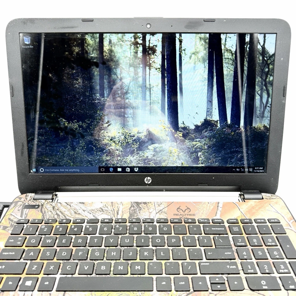 HP Realtree Camo Special Edition 15-bn070wm - Pentium N3710 4GB 1TB Win10 - READ - Image 4 of 4
