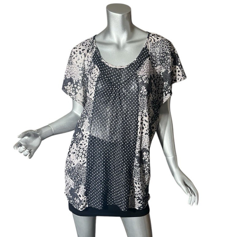 Maurices Women’s XXL Mesh Stretch Semi Sheer Tunic Top 