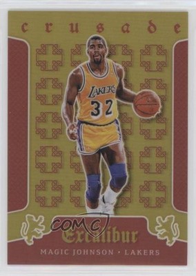 2015-16 Panini Excalibur Crusade Red 137/149 Magic Johnson #43 HOF 1u6