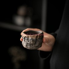 Coarse Pottery Gilding Iron Glaze Master Cup Tea Tasting Cup Kung Fu Teaware