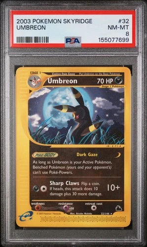 PSA 8 - 2003 Pokemon Skyridge Collection Set Umbreon #32/144
