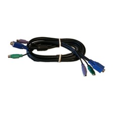 PS/2 KVM Cable VGA Keyboard Mouse Extender 6FT VKMEXT-6 Style