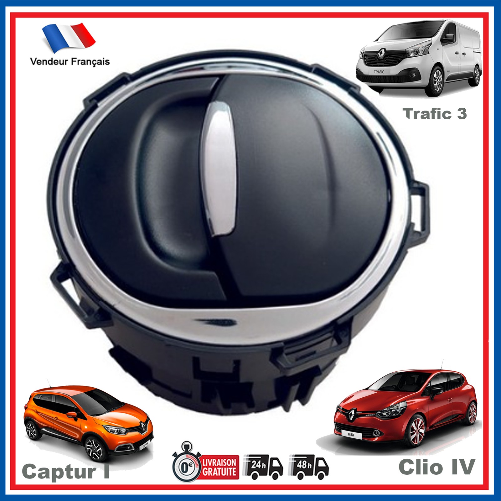 Grille de ventilation pour résoudre les problèmes de flux d'air sur Captur