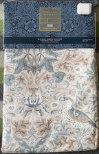 NUEVO William Morris 2 piezas BLACKOUT Fresa Ladrón Arpillera Cortina de Ventana 50"x84"