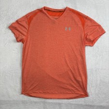 Under Armour The Streaker Tee Orange V-Neck S...