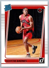 2021-22 Donruss Rated Rookies Signatures Holo Red and Gold Laser Scottie Barnes