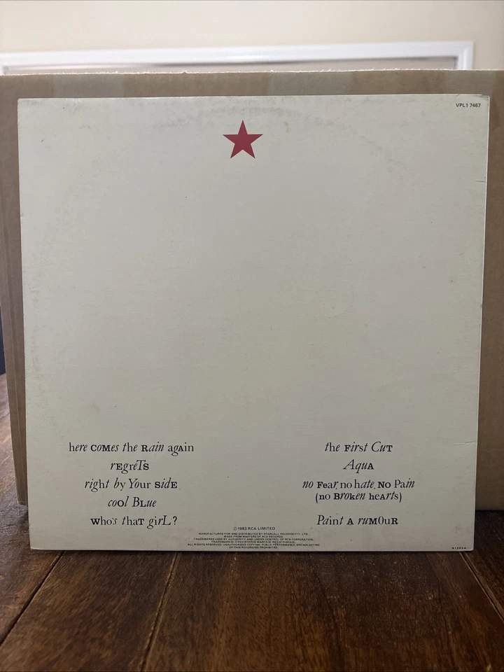 Eurythmics Touch MINT Australia pressing 12'' vinyl Lp 1983 rare rock RCA - Image 2 of 3