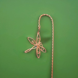 16" Dragonfly Electroculture Copper Plant Stake. Handmade OOAK Garden Art, 