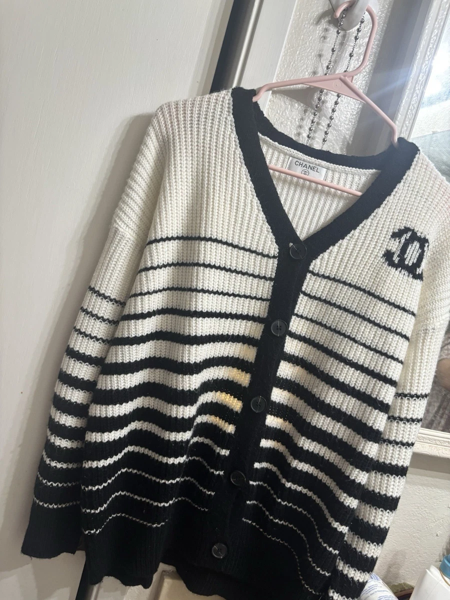 CHANEL Cotton Striped Sweaters for Women for sale | eBay