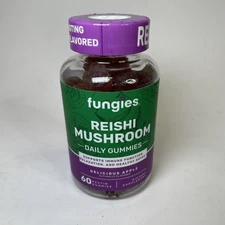 Fungies Reishi Mushroom Gummies Supplement 60 Count Exp 12/2026 New