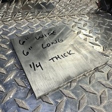 ALUMINUM 1/4" X 6" 6061 FLAT BAR 6" long Solid Extruded Mill Stock 1