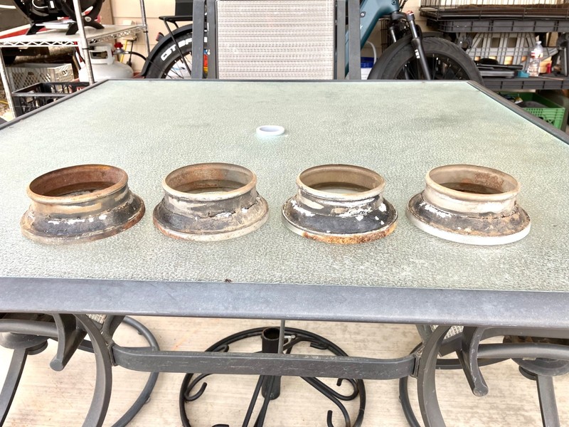 Four Adlake Model 63 Lens Retrofit Adapter Rings
