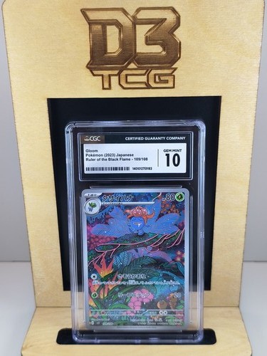 Gloom Ruler of the Black Flame Regular 2023 109/108 CGC 10 Pokémon SMALL CHIP