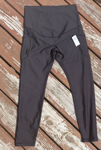 Neu mit Etikett Old Navy Active Maternity Powersoft Medium schwarze Leggings extra hoher Bund