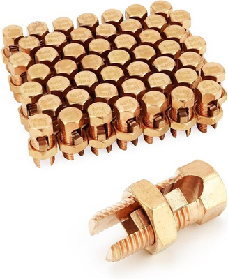 #ad 50 Pack High Strength Split Bolt Connectors 8 Gauge to 4 Gauge Copper $66.99