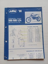 KTM 500 - 600 LC4 MX.D - XC.E - XC.E-GS 1990 catalogo ricambi TELAIO originale