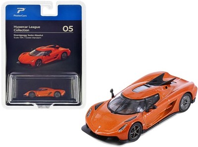 Koenigsegg Jesko Absolut #06 Sweet Mandarin 1:64 PosterCars Hypercar League C.