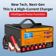 12v24v 900t Car Automatic Battery Charger Pulse Repair Maintainer Trickle Rv Fs